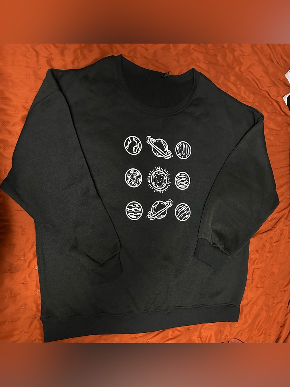 Plus size space crewneck sweatshirt 4X